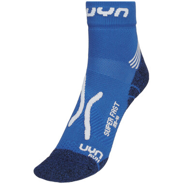 Socken UYN RUN SUPER FAST Blau/Weiß 0